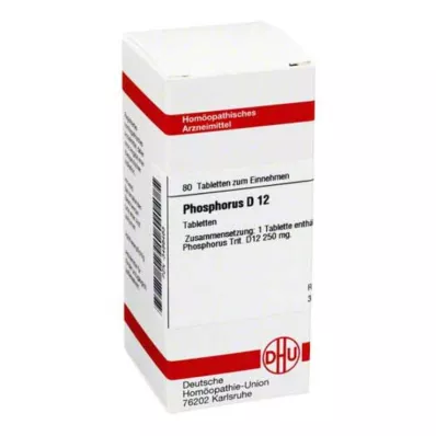 PHOSPHORUS D 12 tabletter, 80 st