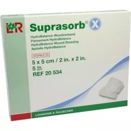 SUPRASORB X HydroBalance sårförband 5x5 cm, 5 st