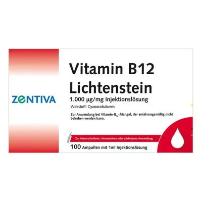 VITAMIN B12 1 000 μg Lichtenstein Ampuller, 100X1 ml
