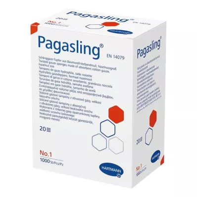 PAGASLING Gasbindor, icke-sterila, storlek 1, hasselnöt, 1000 st