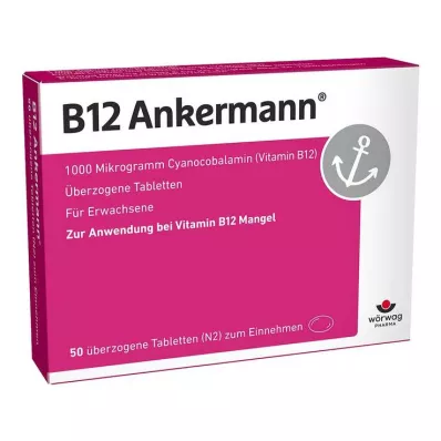 B12 ANKERMANN dragerade tabletter, 50 st