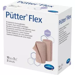 PÜTTER Flex Duo Bandage 10 cmx5 m, 2 st