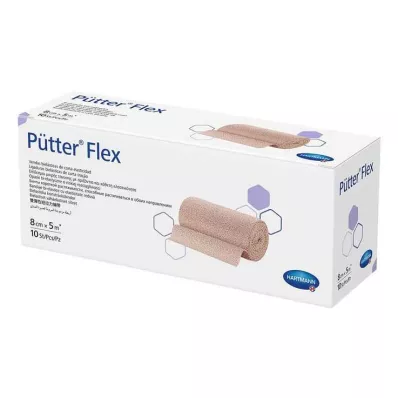 PÜTTER Flexbandage 8 cmx5 m, 10 st
