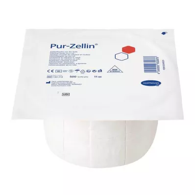 PUR-ZELLIN 4x5 cm icke-steril rulle med 500 st, 1 st PUR-ZELLIN 4x5 cm icke-steril rulle med 500 st, 1 st