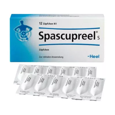 SPASCUPREEL S Suppositorier, 12 st