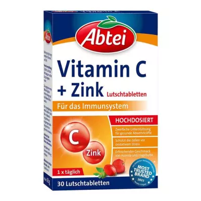 ABTEI C-vitamin plus zink sugtabletter, 30 kapslar