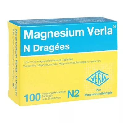 MAGNESIUM VERLA N Överdragna tabletter, 100 st