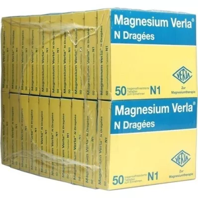 MAGNESIUM VERLA N Belagda tabletter, 20X50 St