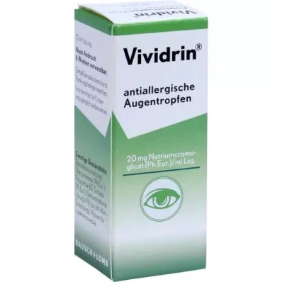 VIVIDRIN antiallergiska ögondroppar, 10 ml