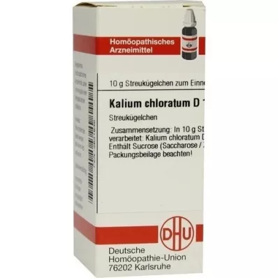 KALIUM CHLORATUM D 12 kulor, 10 g