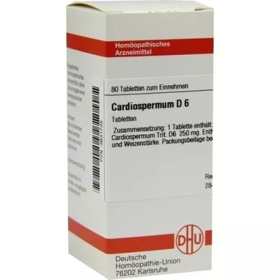 CARDIOSPERMUM D 6 tabletter, 80 pc