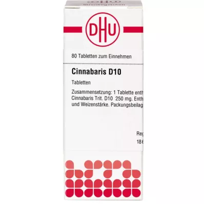 CINNABARIS D 10 tabletter, 80 st