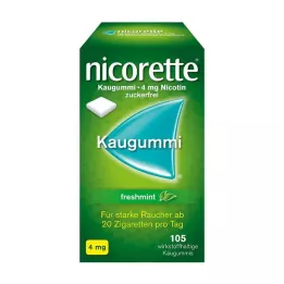NICORETTE 4 mg tuggummi med färsk mynta, 105 st