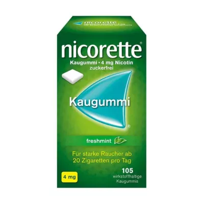 NICORETTE 4 mg tuggummi med färsk mynta, 105 st