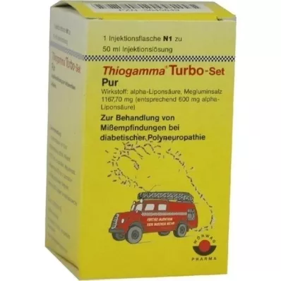 THIOGAMMA Turbo Set Pur injektionsflaskor, 50 ml