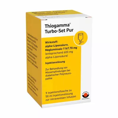 THIOGAMMA Turbo Set Pur injektionsflaskor, 50 ml THIOGAMMA Turbo Set Pur injektionsflaskor, 50 ml