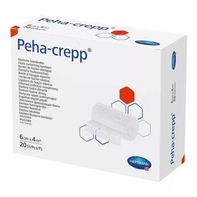PEHA CREPP Fixeringsbandage 6 cmx4 m, 20 st PEHA CREPP Fixeringsbandage 6 cmx4 m, 20 st