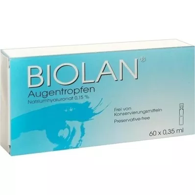 BIOLAN Ögondroppar, engångspipetter, 60X0,35 ml