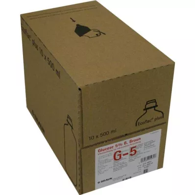 Glukos 5 % B.Braun Ecoflac P, 10X500 ml Glukos 5 % B.Braun Ecoflac P, 10X500 ml