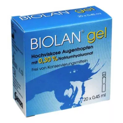 BIOLAN Gel ögondroppar, 20X0,45 ml BIOLAN Gel ögondroppar, 20X0,45 ml