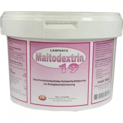 MALTODEXTRIN 19 Lamperts pulver, 1500 g