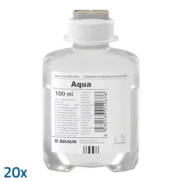 AQUA AD injectabilia Ecoflac Plus injektionsvätska, lösning, 20X100 ml