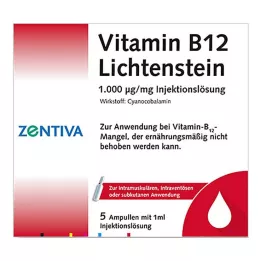 VITAMIN B12 1 000 μg Lichtenstein Ampuller, 5X1 ml