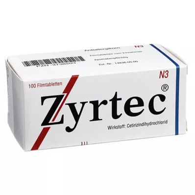 ZYRTEC Filmdragerade tabletter, 100 st ZYRTEC Filmdragerade tabletter, 100 st
