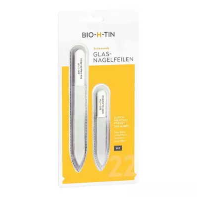 BIO-H-TIN Nagelfilsset i glas, 1 st