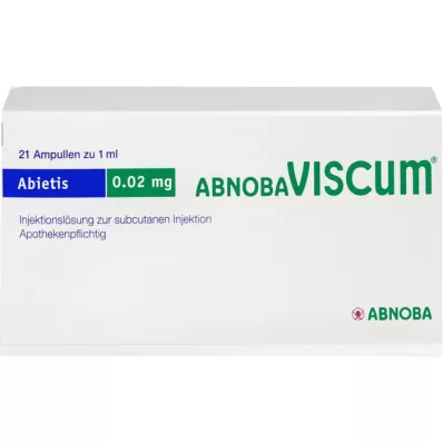 ABNOBAVISCUM Abietis 0,02 mg ampuller, 21 st