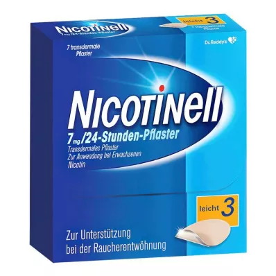NICOTINELL 7 mg/24-timmars plåster 17,5 mg, 7 st NICOTINELL 7 mg/24-timmars plåster 17,5 mg, 7 st