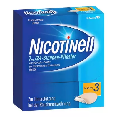 NICOTINELL 7 mg/24 timmars plåster 17,5 mg, 14 st NICOTINELL 7 mg/24 timmars plåster 17,5 mg, 14 st