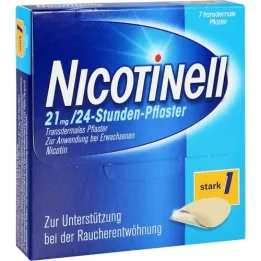 NICOTINELL 21 mg/24-timmars plåster 52,5 mg, 7 st