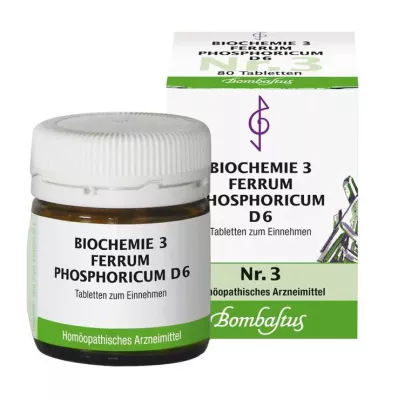 Bombastus Biochemie 3 Ferrum phosphoricum D 6, 80 st Bombastus Biochemie 3 Ferrum phosphoricum D 6, 80 st