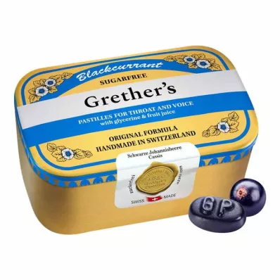 GRETHERS Svarta vinbär Silver zf.Past.tin, 440 g