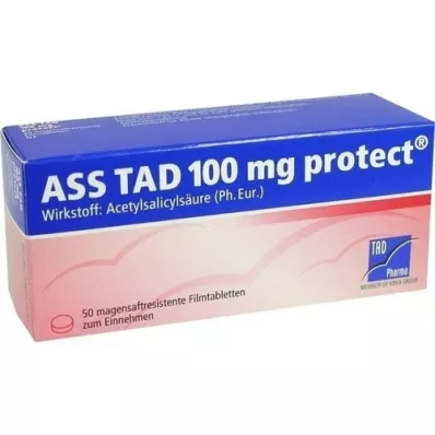 ASS TAD 100 mg skydda enterotabletter filmdragerade tabletter, 50 st