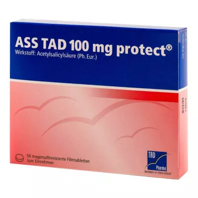 ASS TAD 100 mg skydda enterotabletter filmdragerade tabletter, 50 st