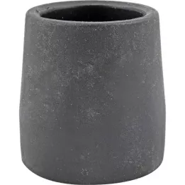 KRÜCKENKAPSEL 28 mm svarta stålinsatser för rollatorramar, 1 st