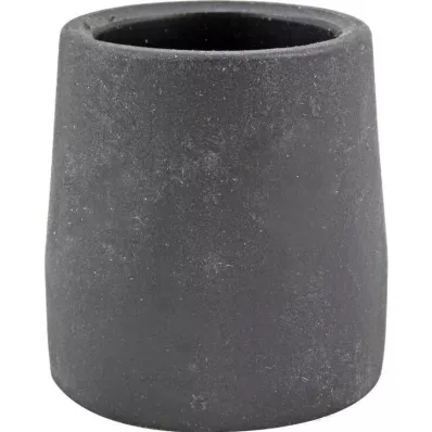KRÜCKENKAPSEL 28 mm svarta stålinsatser för rollatorramar, 1 st