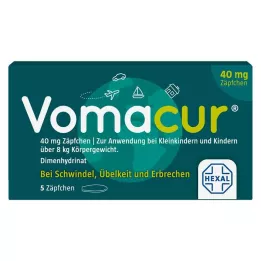 VOMACUR 40 suppositorier, 5 st