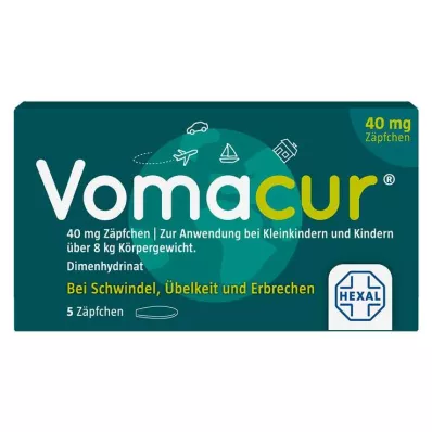 VOMACUR 40 suppositorier, 5 st VOMACUR 40 suppositorier, 5 st