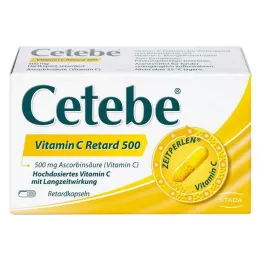 CETEBE C-vitamin kapslar med långsam frisättning 500 mg, 30 st