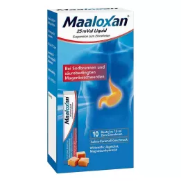 MAALOXAN 25 mVal Vätska, 10X10 ml
