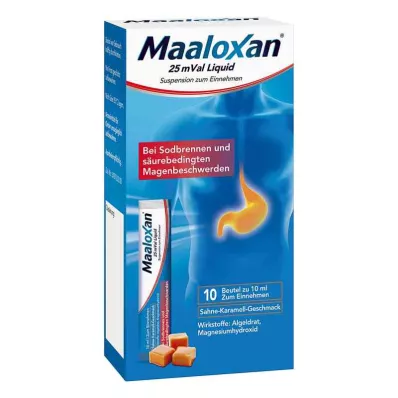 MAALOXAN 25 mVal Vätska, 10X10 ml MAALOXAN 25 mVal Vätska, 10X10 ml
