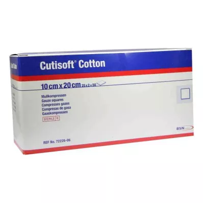 Cutisoft Cotton Compression 10x20cm steril 8-faldig (25x2 st) Cutisoft Cotton Compression 10x20cm steril 8-faldig (25x2 st)