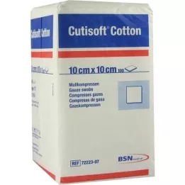 CUTISOFT Bomull Compr.10x10 cm unster.12x, 100 st