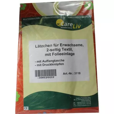 LÄTZCHEN Förlängning med ficka, 2-sidig tex. med fol. tryckknappar, 1 st
