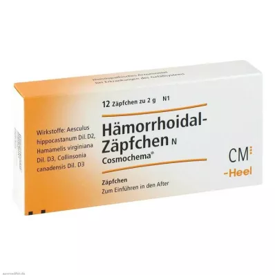 HÄMORRHOIDAL Suppositorier N Cosmochema, 12 st HÄMORRHOIDAL Suppositorier N Cosmochema, 12 st
