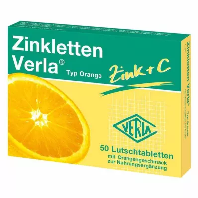 Zinkletten Verla Orange pastiller, 50 st