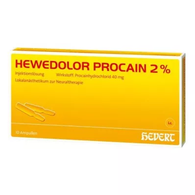 HEWEDOLOR Prokain 2% ampuller, 10 st